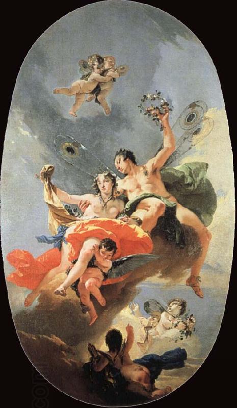Giovanni Battista Tiepolo Triumph of ephy and Flora China oil painting art